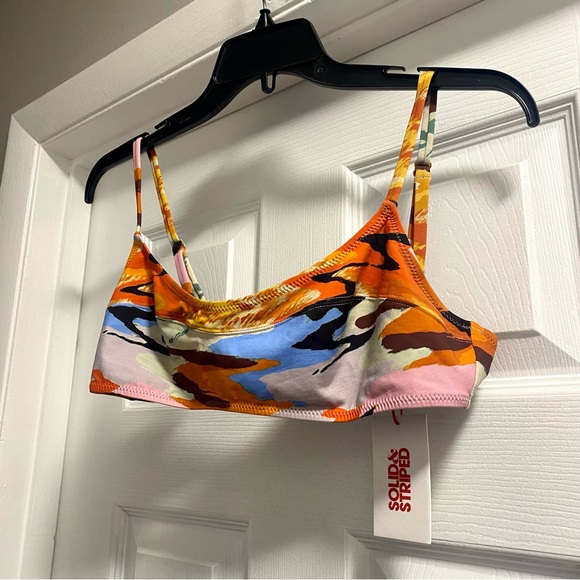 NWT Solid & Striped Elsa Bralette Bikini Top in Distortia - Picture 3 of 5